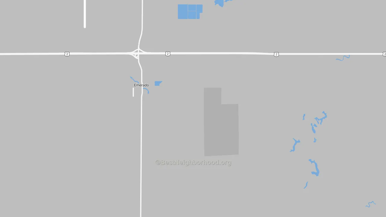 Transit Grade map of Emerado, ND