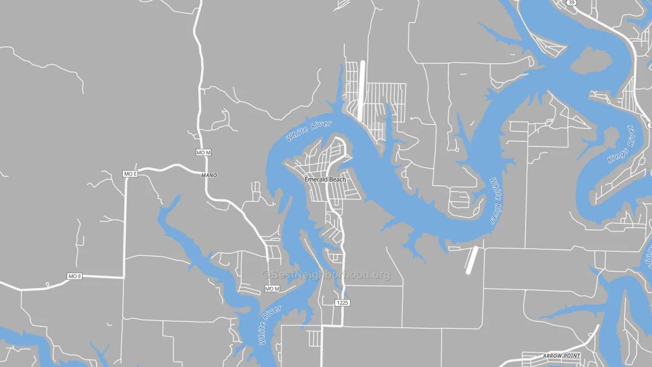 Transit Grade map of Emerald Beach, MO