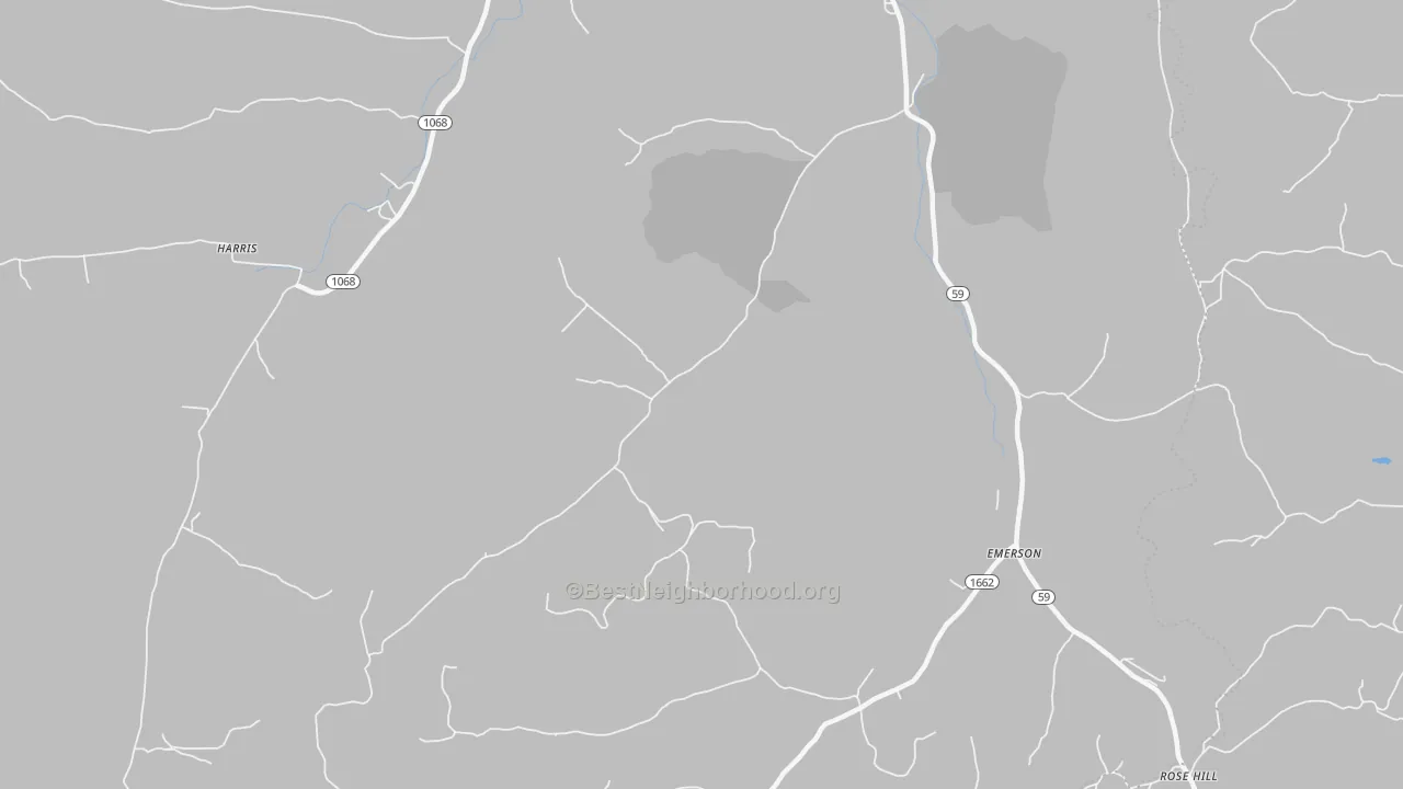 Transit Grade map of Emerson, KY