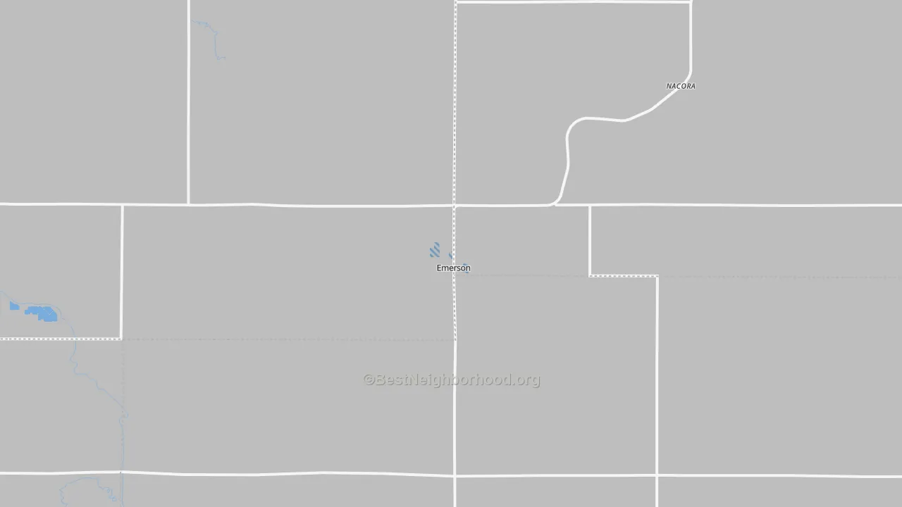 Transit Grade map of Emerson, NE