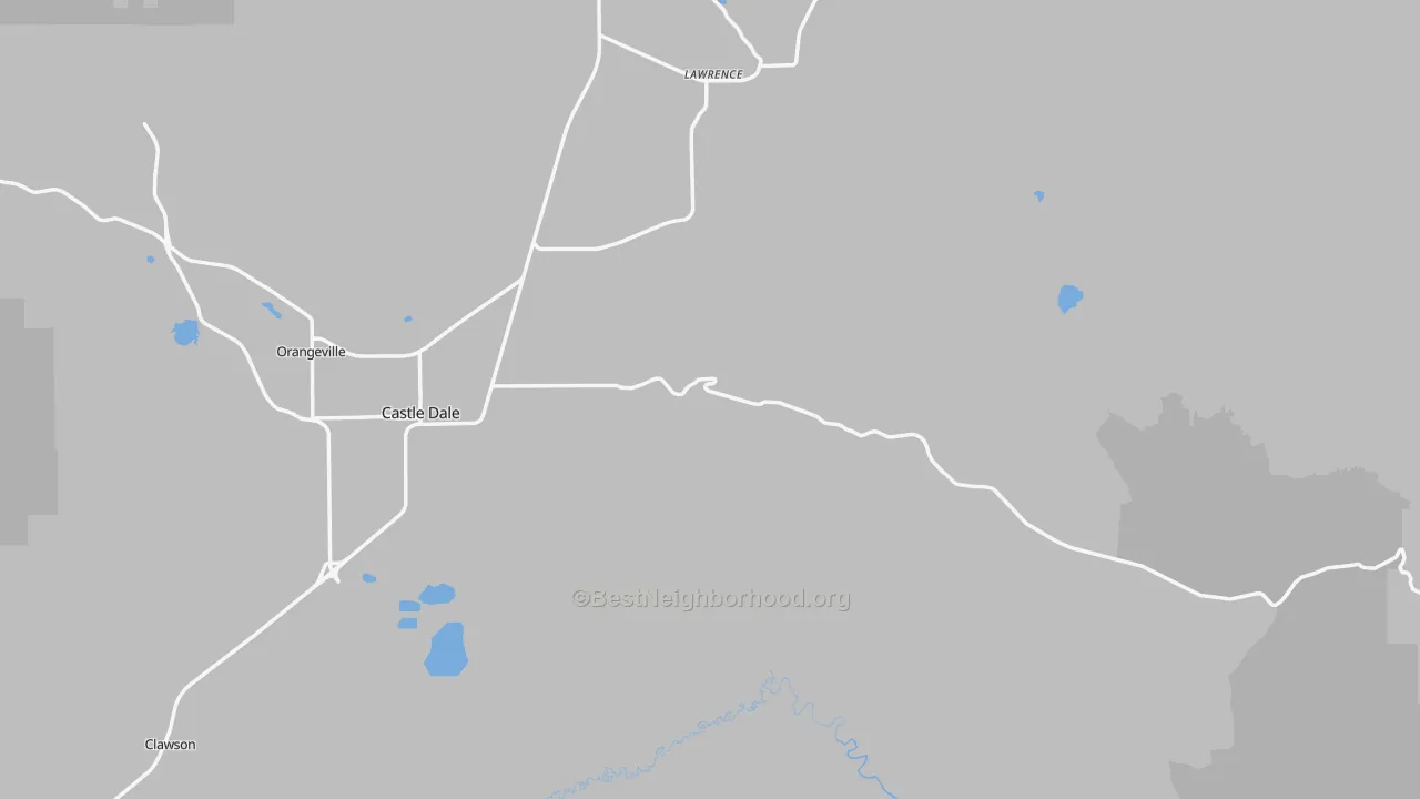 Transit Grade map of Emery County, UT