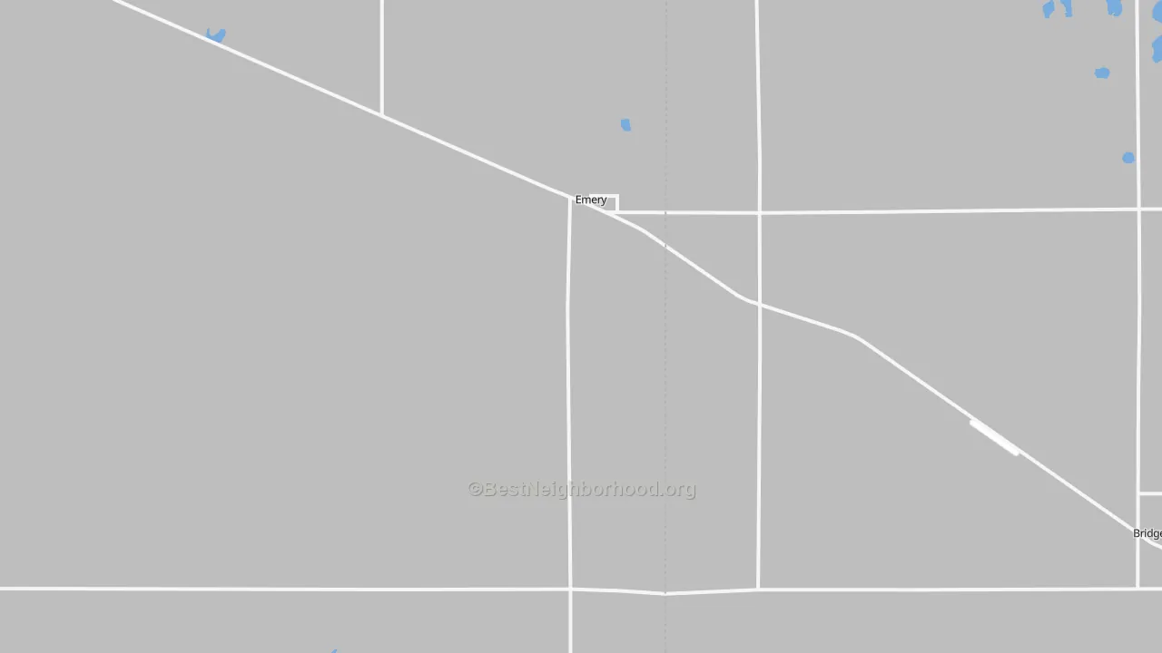 Transit Grade map of Emery, SD