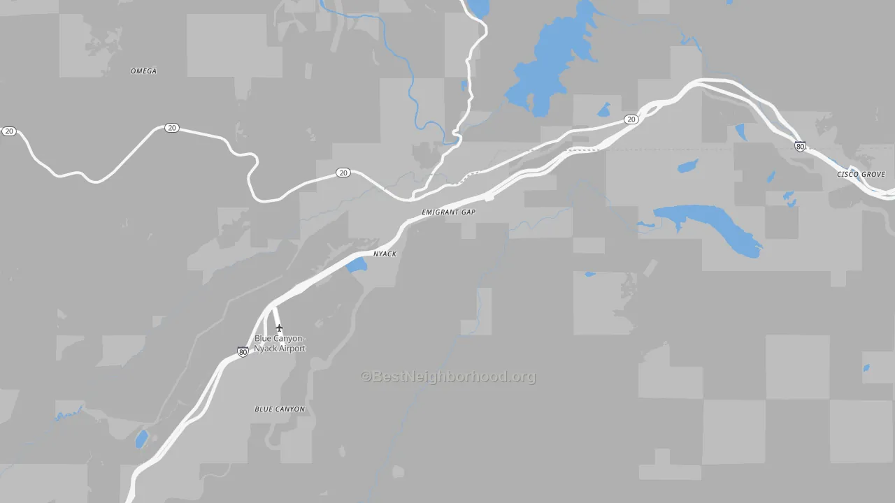 Transit Grade map of Emigrant Gap, CA