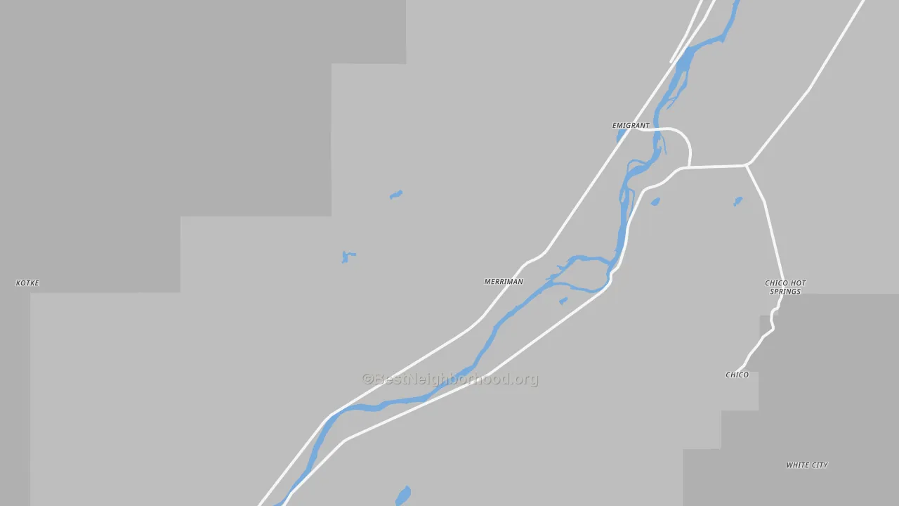Transit Grade map of Emigrant, MT