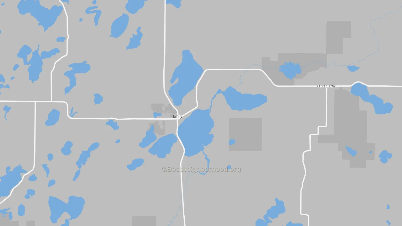 Transit Grade map of Emily, MN