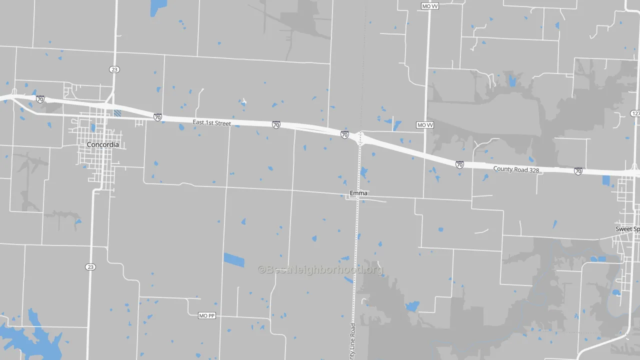 Transit Grade map of Emma, MO