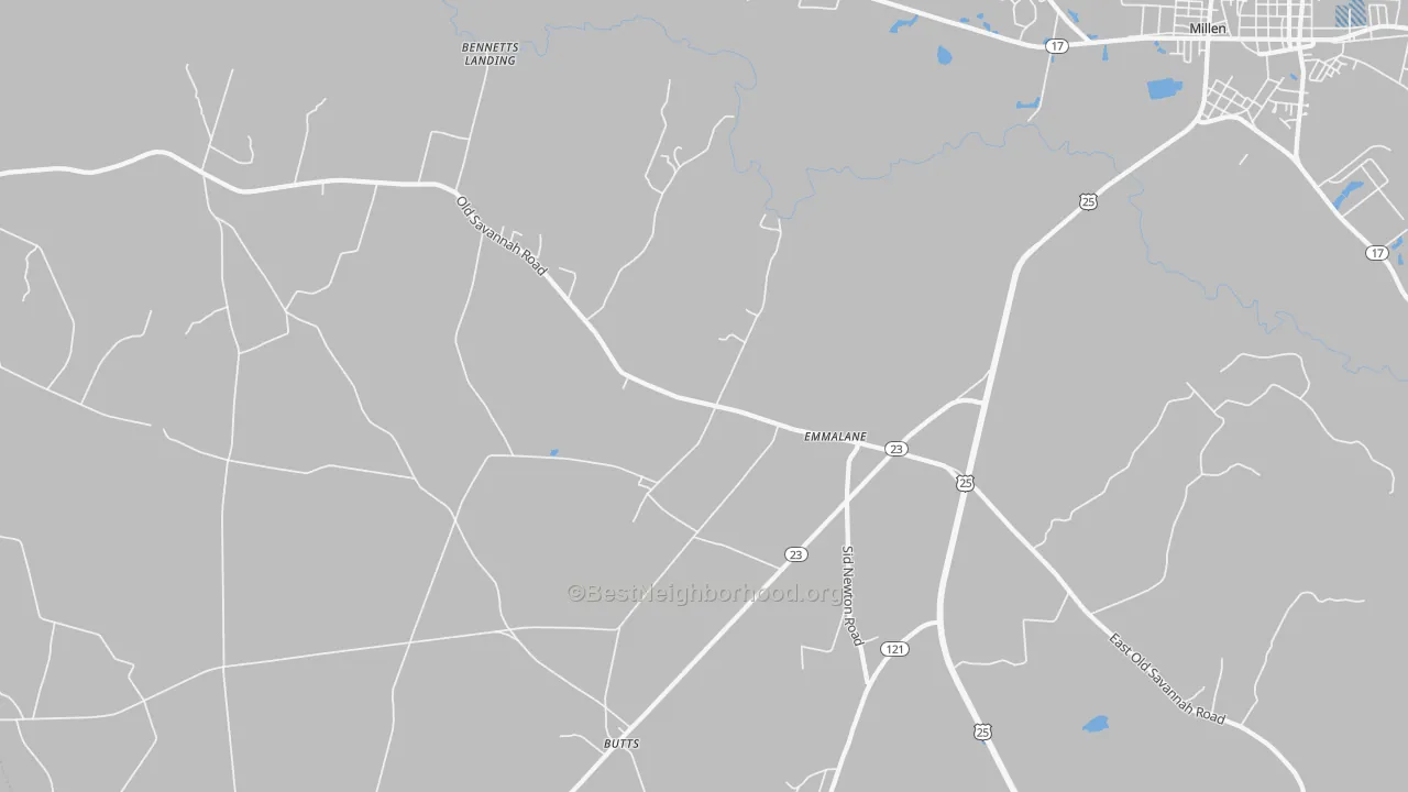 Transit Grade map of Emmalane, GA