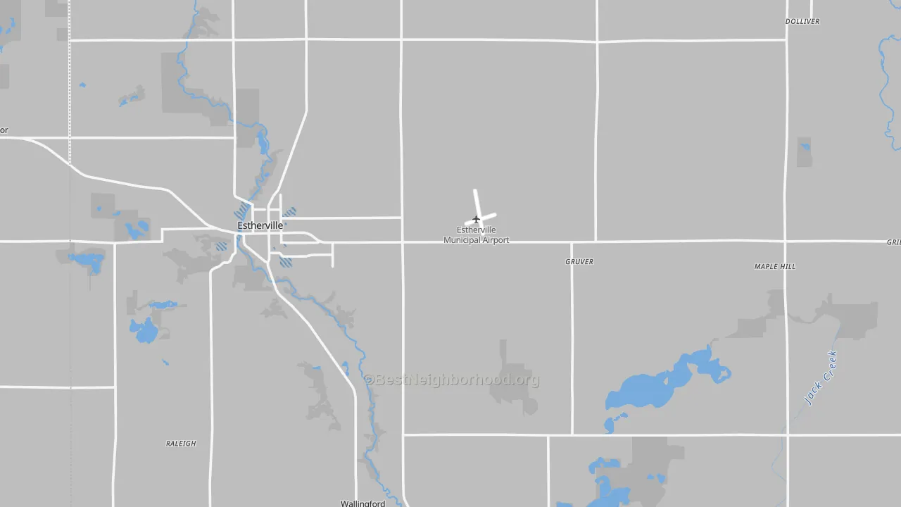 Transit Grade map of Emmet County, IA