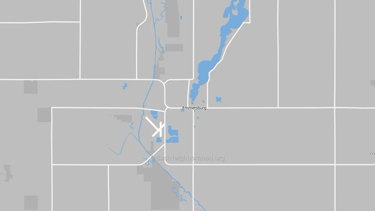 Transit Grade map of Emmetsburg, IA