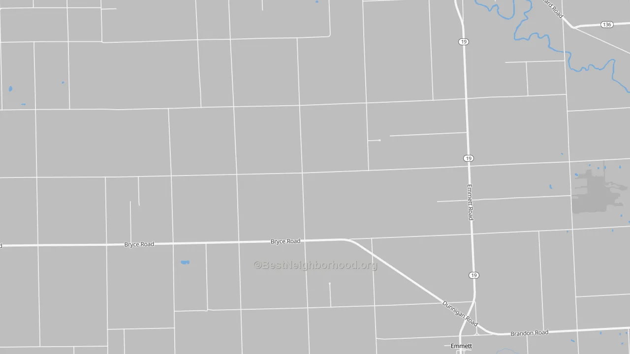 Transit Grade map of Emmett, MI