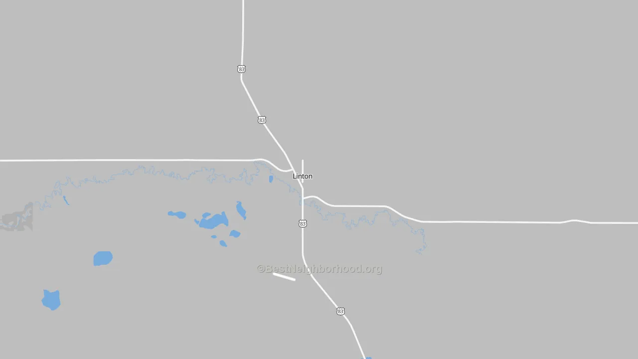Transit Grade map of Emmons County, ND