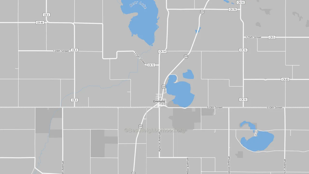 Transit Grade map of Emmons, MN