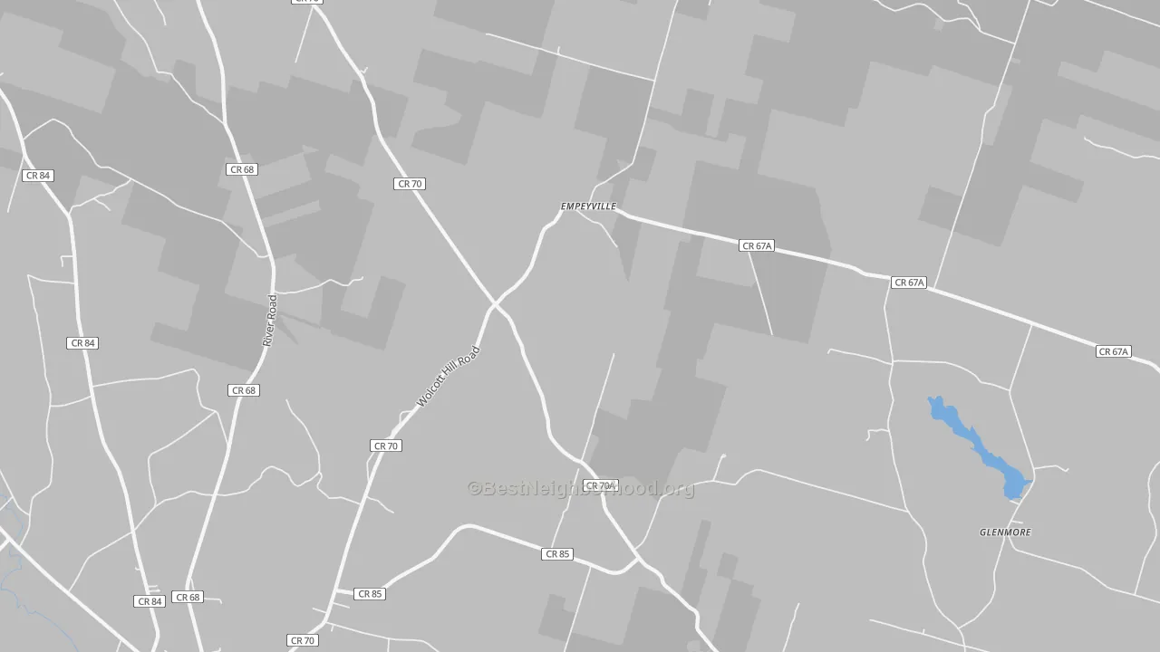 Transit Grade map of Empeyville, NY