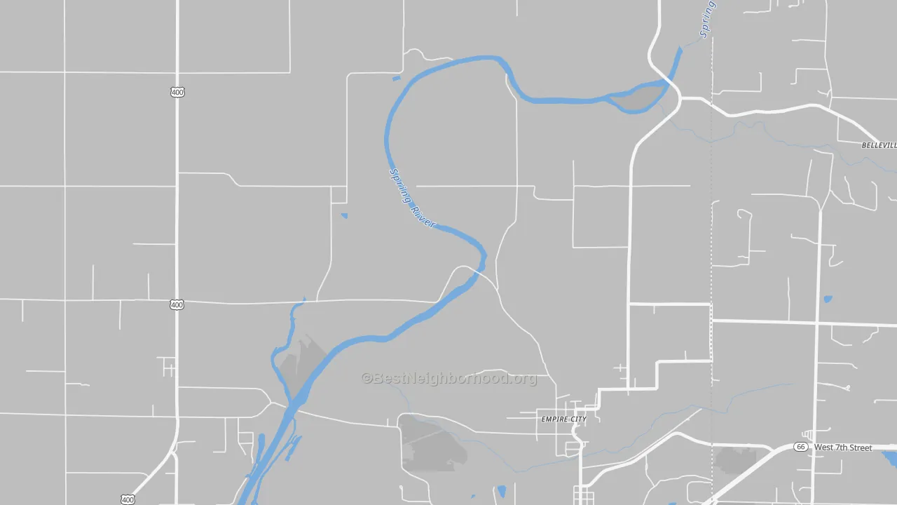 Transit Grade map of Empire City, KS