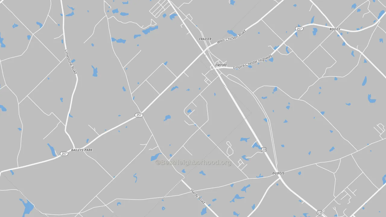 Transit Grade map of Empire, GA