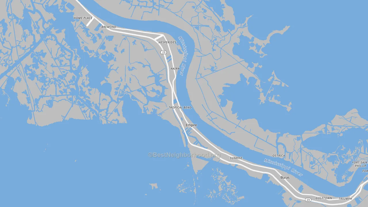 Transit Grade map of Empire, LA