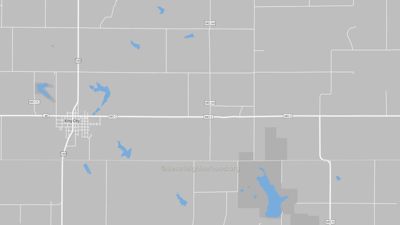 Transit Grade map of Empire Prairie, MO