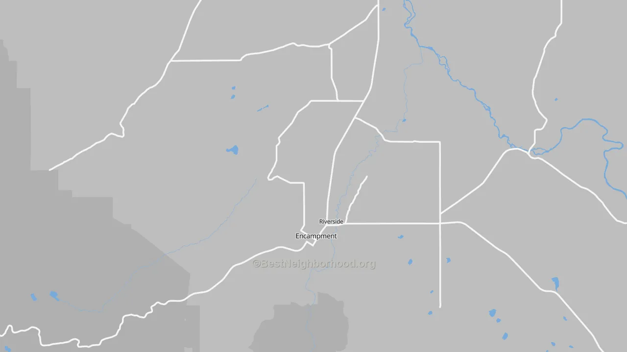 Transit Grade map of Encampment, WY
