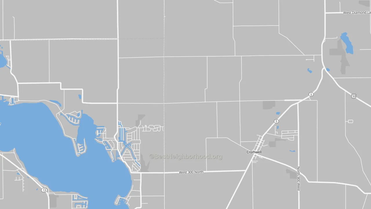 Transit Grade map of Enchanted Hills, IN