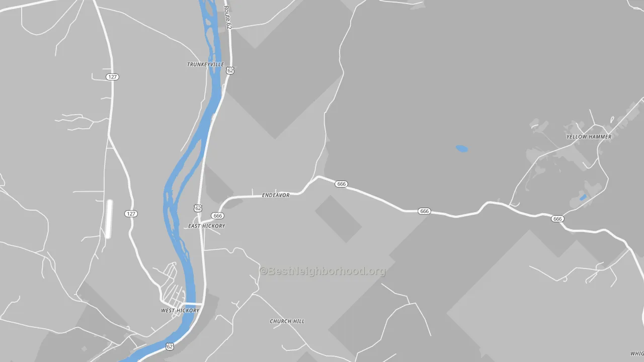 Transit Grade map of Endeavor, PA