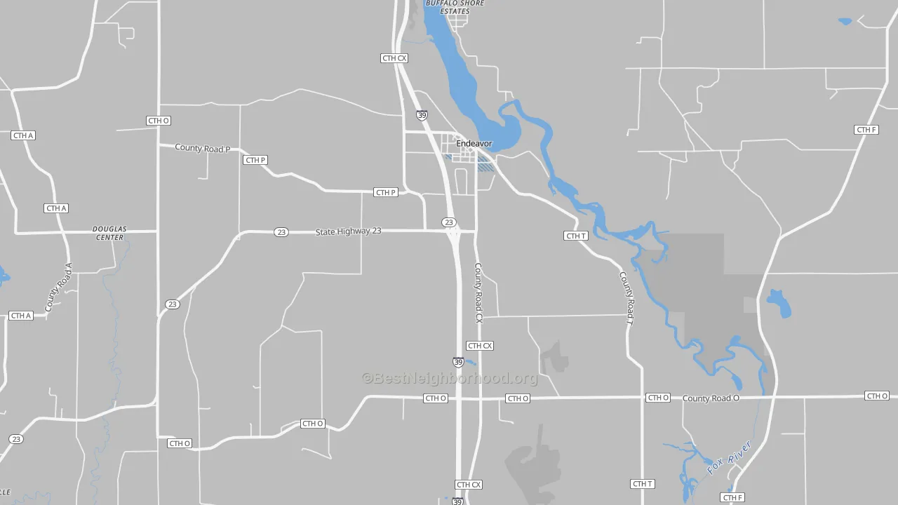 Transit Grade map of Endeavor, WI