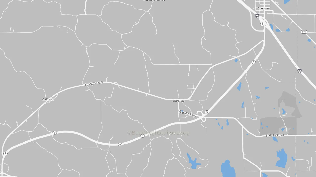 Transit Grade map of Endville, MS
