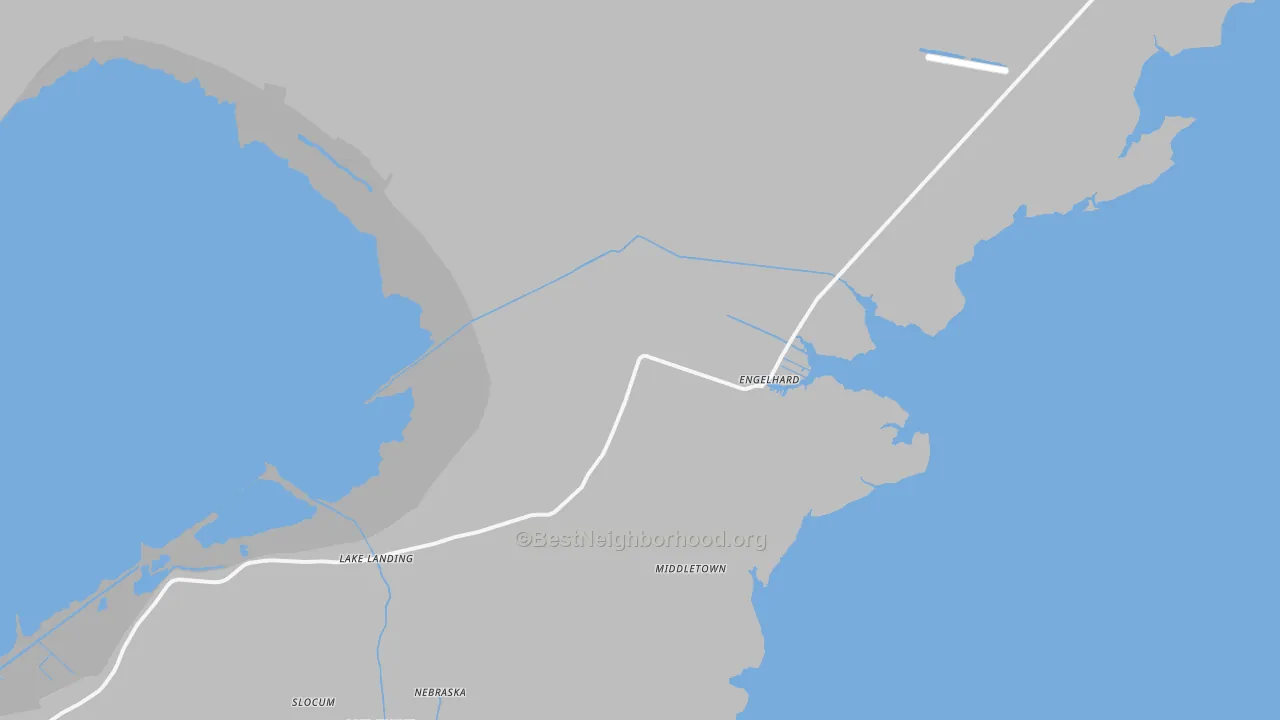 Transit Grade map of Engelhard, NC