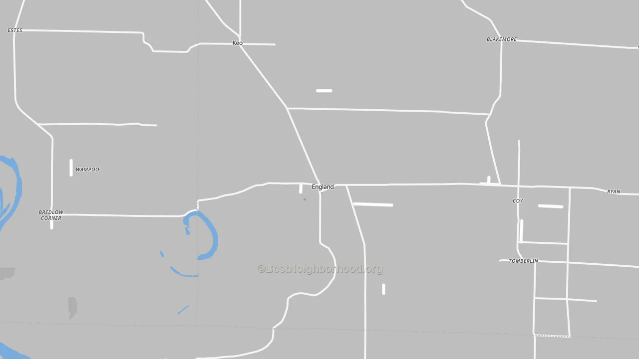 Transit Grade map of England, AR