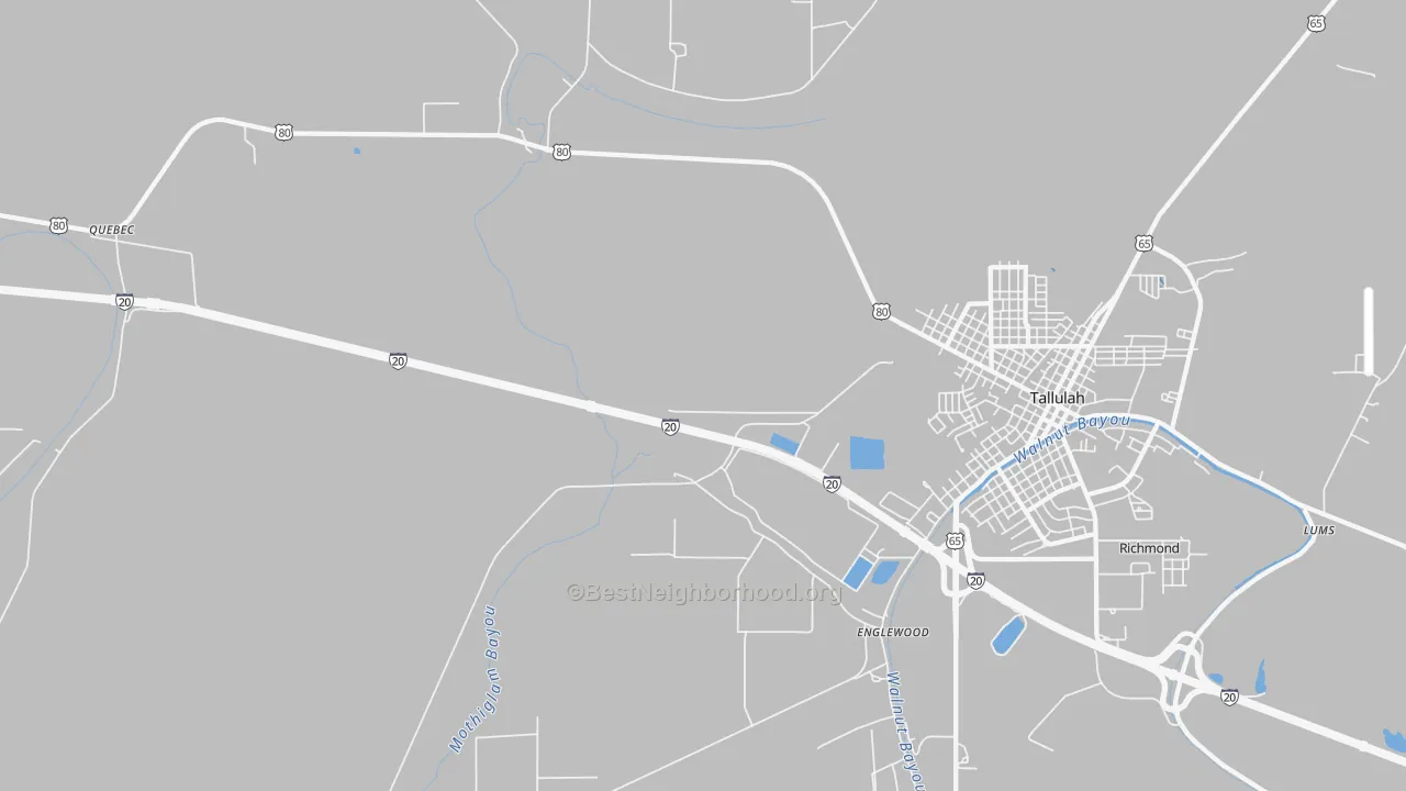 Transit Grade map of Englewood, LA