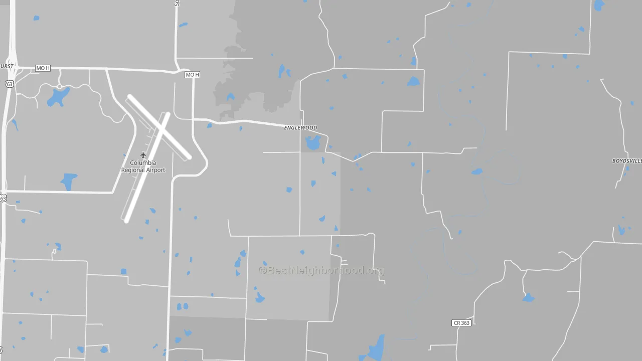 Transit Grade map of Englewood, MO