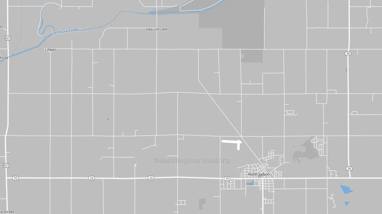 Transit Grade map of English Lake, IN
