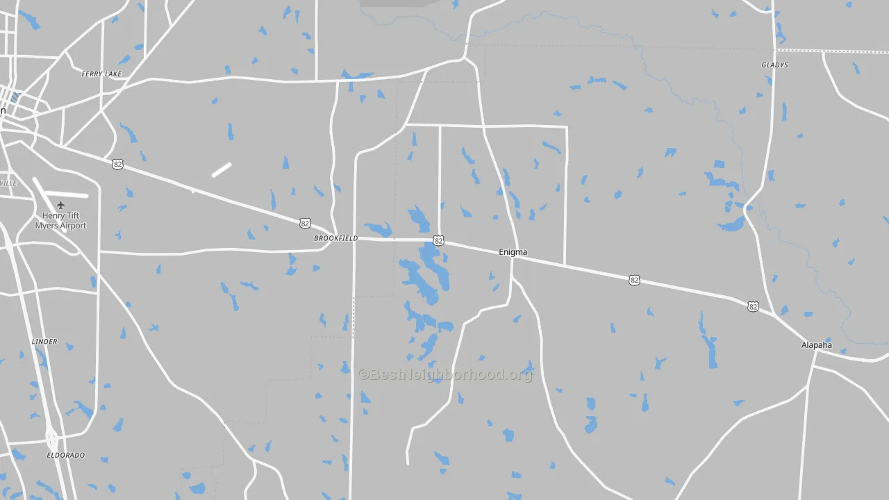 Transit Grade map of Enigma, GA