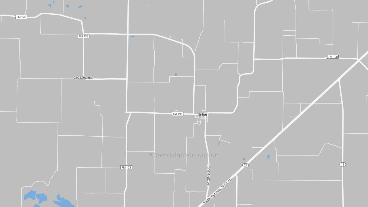 Transit Grade map of Enloe, TX