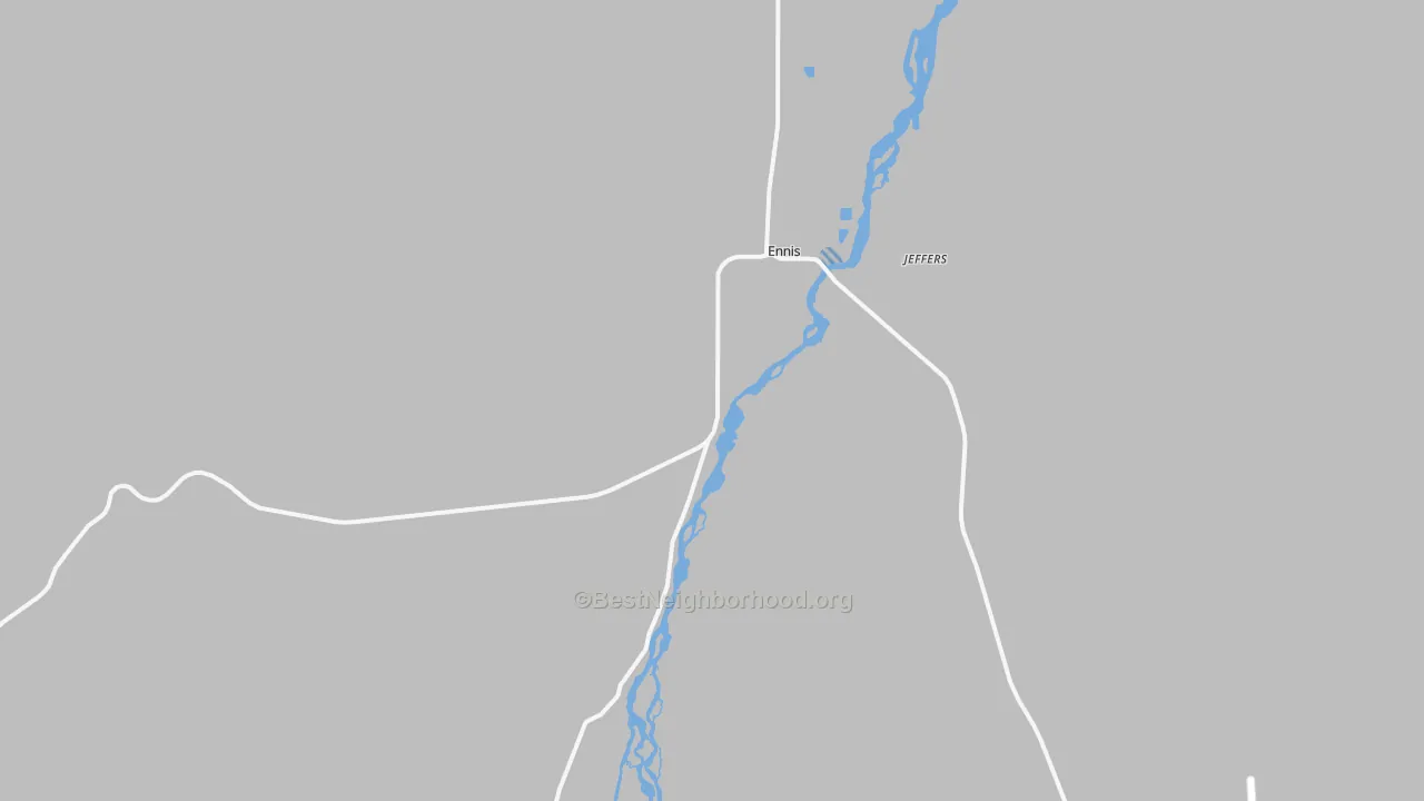 Transit Grade map of Ennis, MT