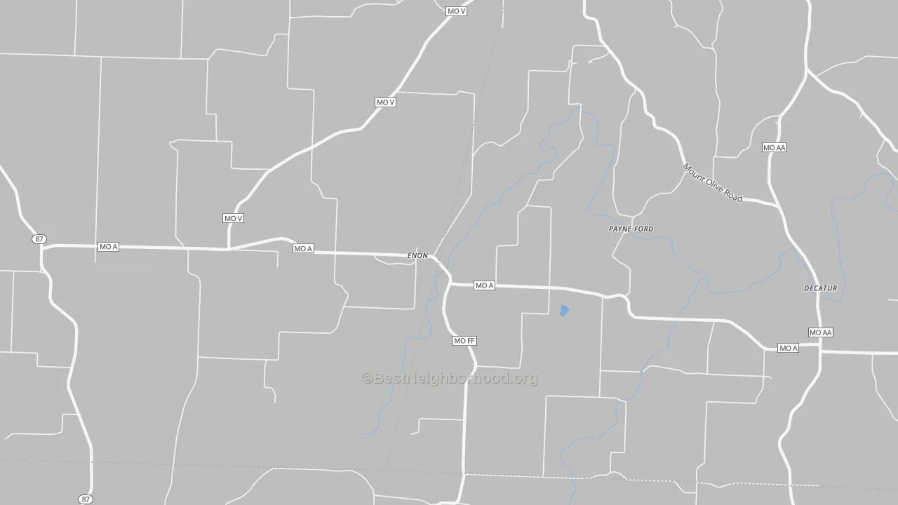 Transit Grade map of Enon, MO