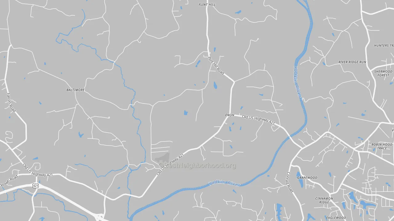 Transit Grade map of Enon, NC