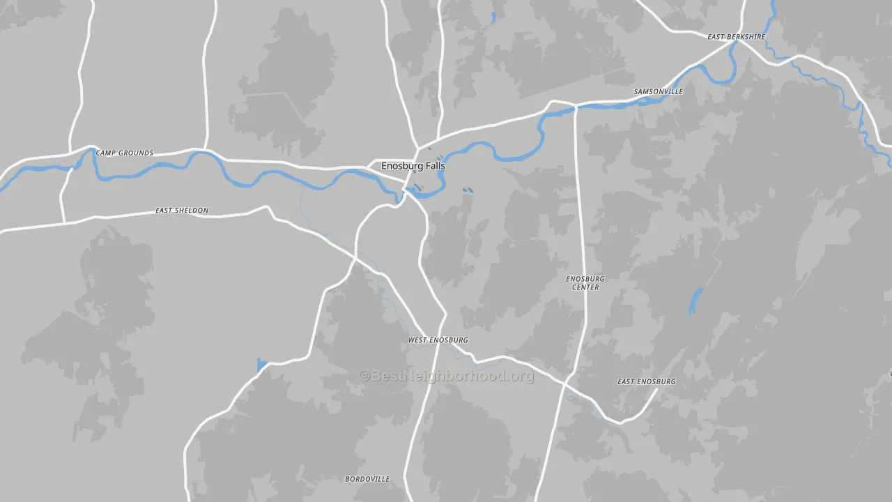 Transit Grade map of Enosburg Falls, VT