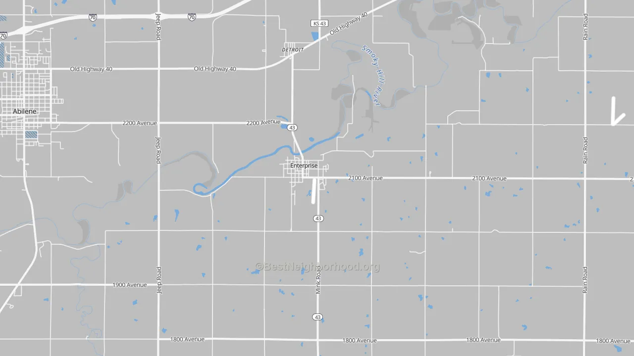Transit Grade map of Enterprise, KS