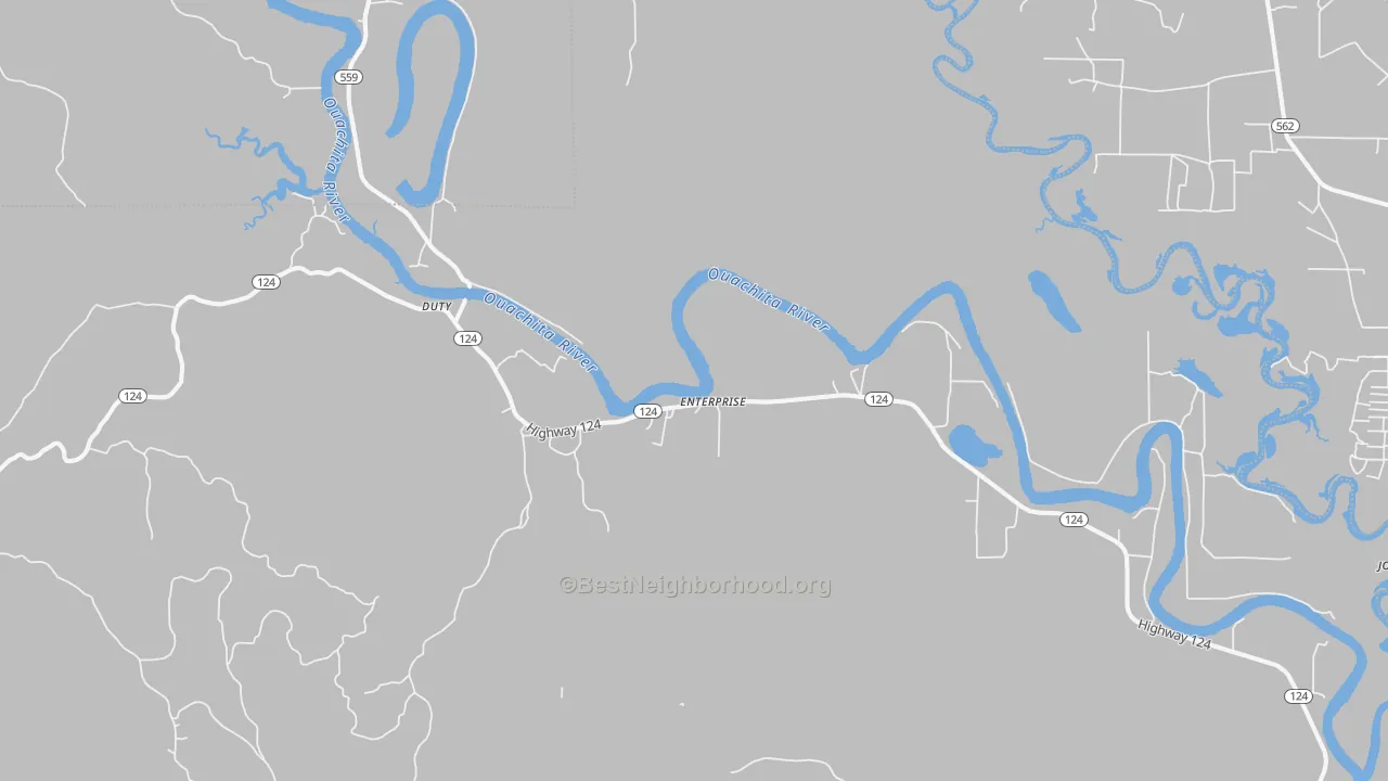 Transit Grade map of Enterprise, LA
