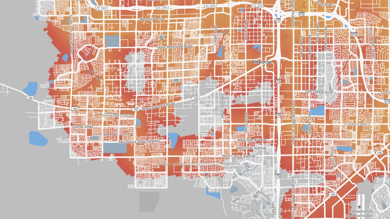 Transit Grade map of Enterprise, NV