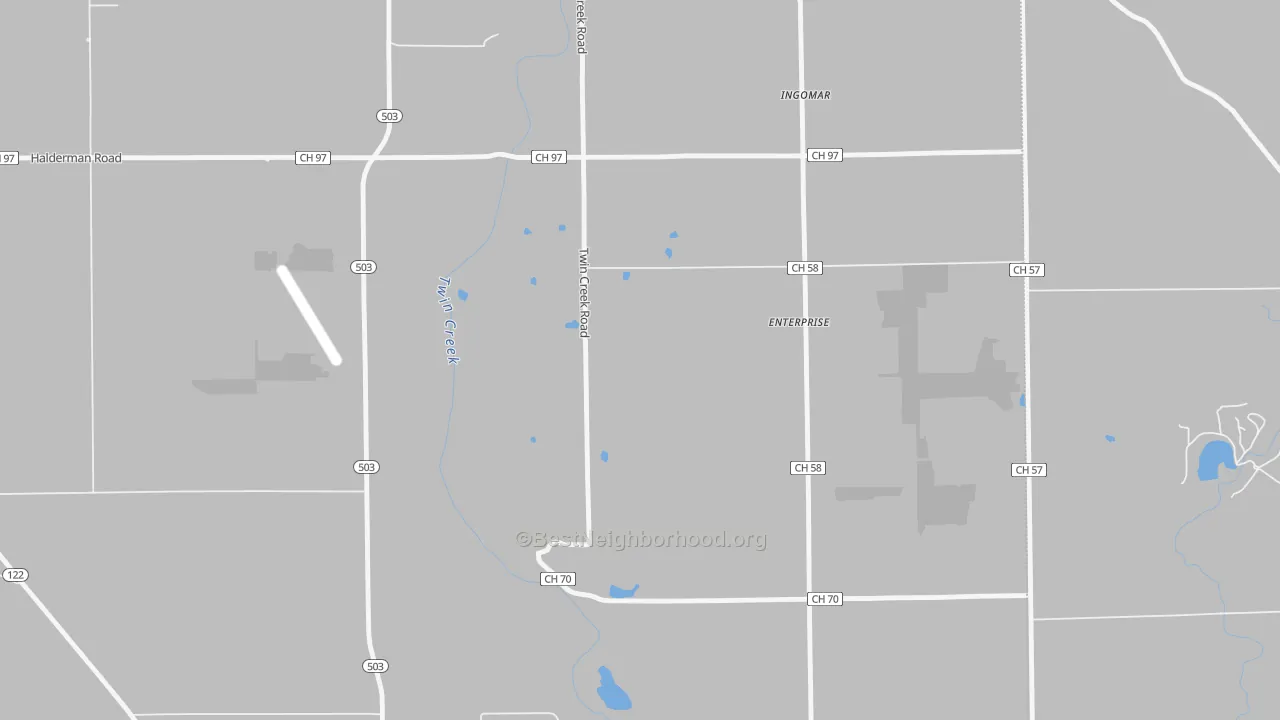 Transit Grade map of Enterprise, OH