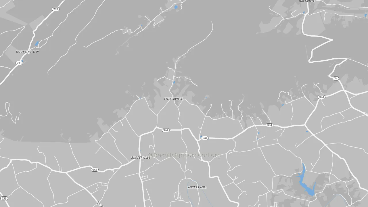 Transit Grade map of Entlerville, PA