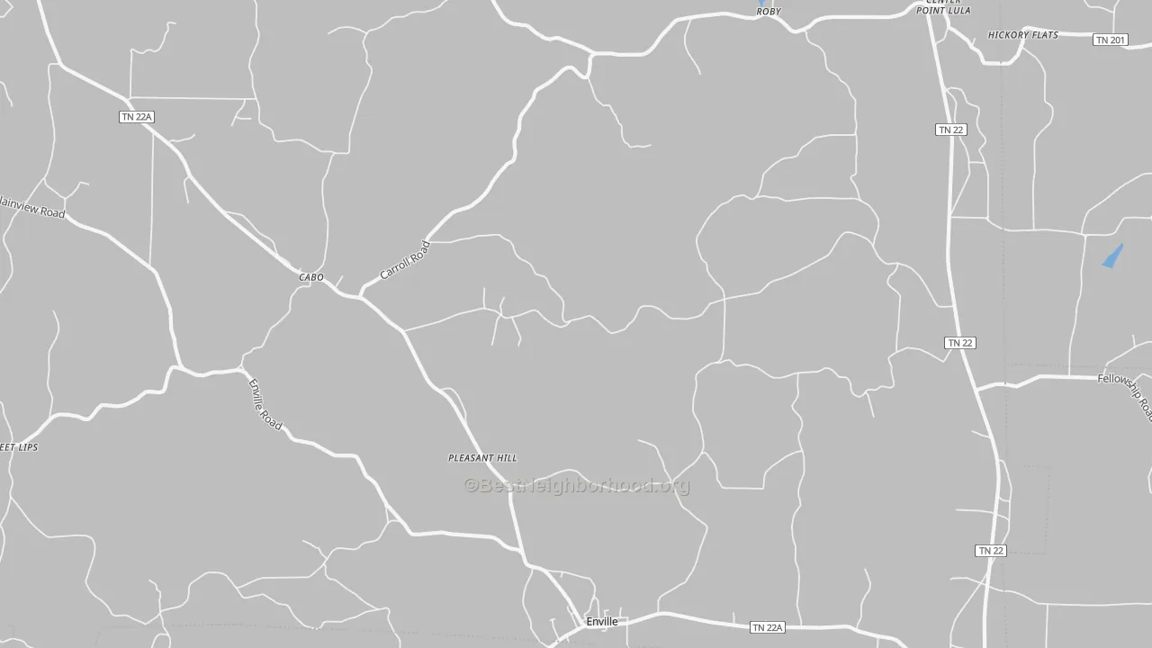 Transit Grade map of Enville, TN