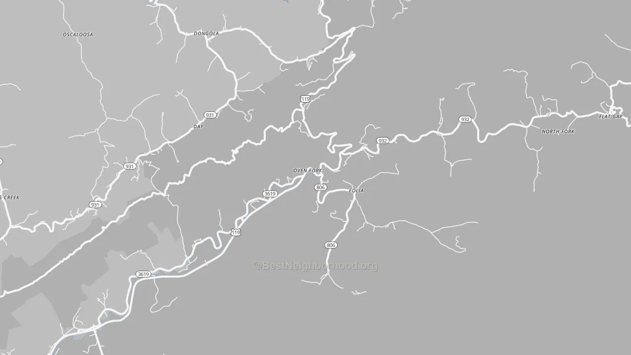 Transit Grade map of Eolia, KY