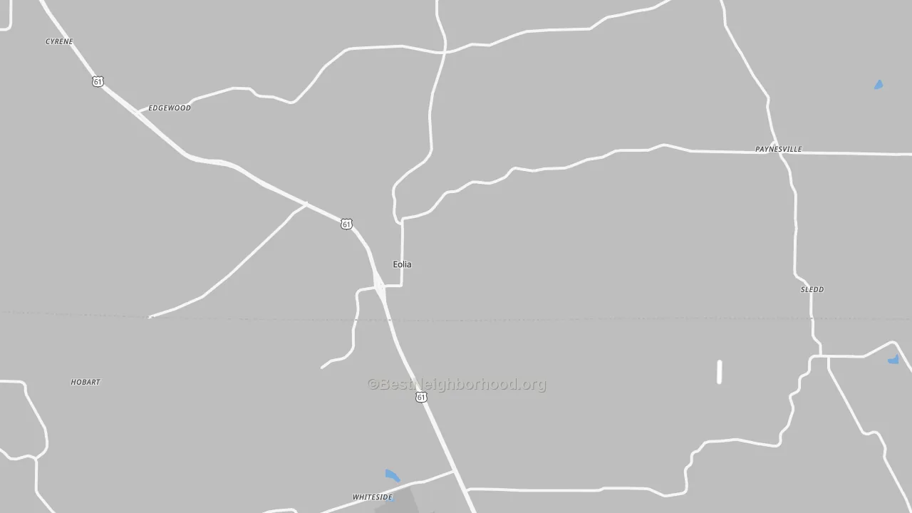 Transit Grade map of Eolia, MO