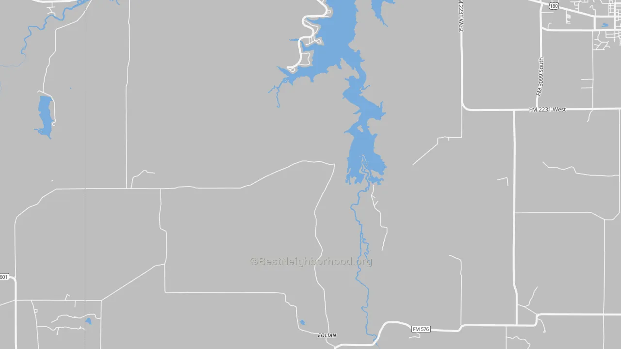 Transit Grade map of Eolian, TX