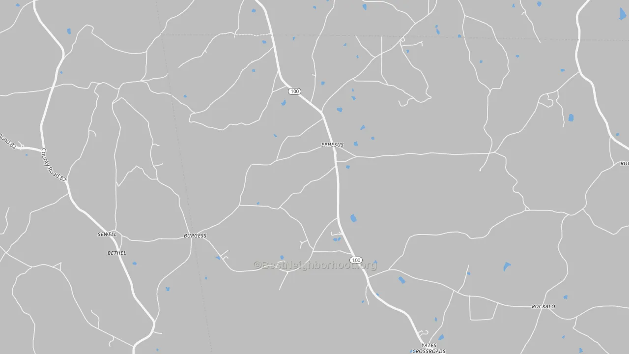 Transit Grade map of Ephesus, GA