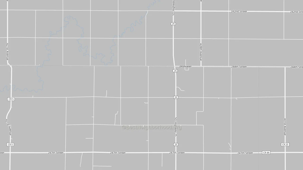 Transit Grade map of Epiphany, SD