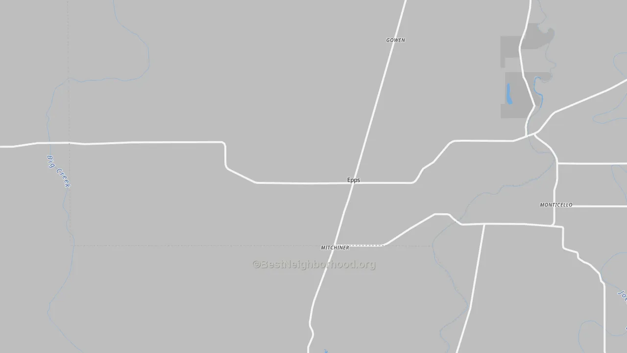 Transit Grade map of Epps, LA