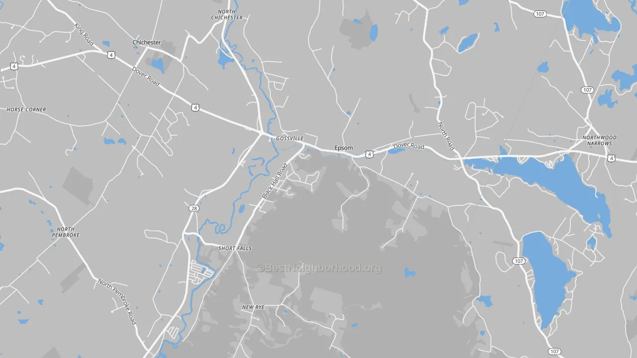 Transit Grade map of Epsom, NH